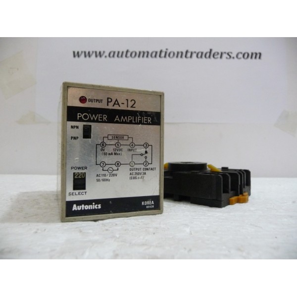 Power Amplifier with Base, PA-12, Autonics, Made in Korea (14 Days Warrenty on Entire Stock)